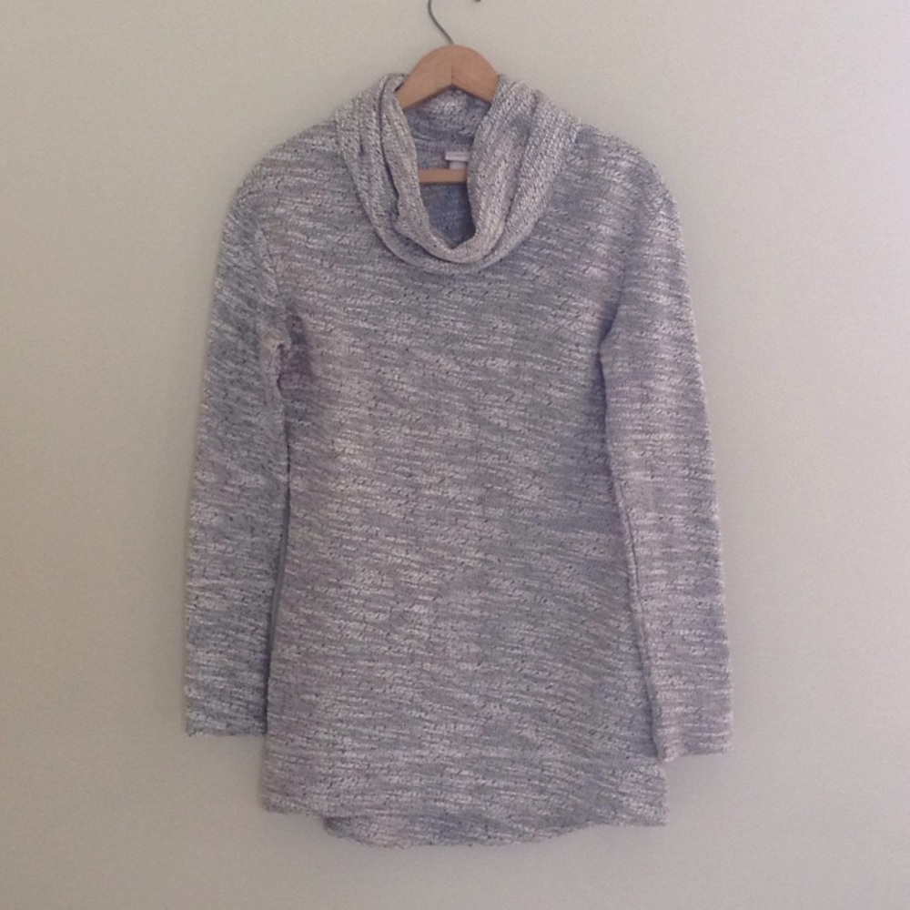 Long Black & White Sweater